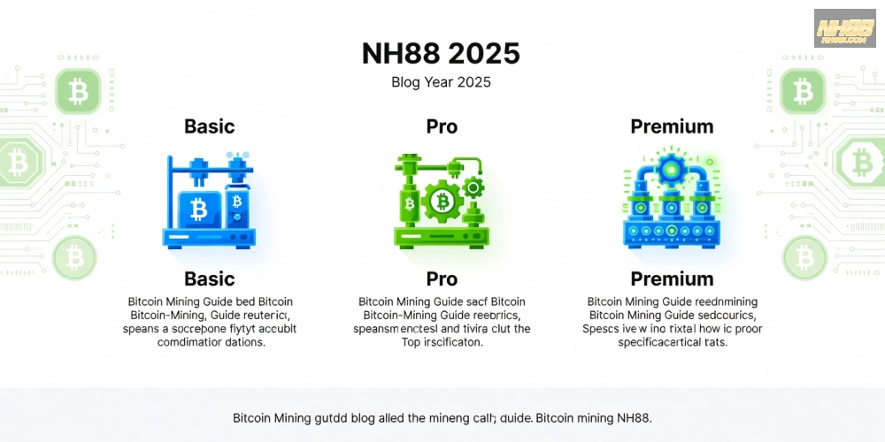 Bảng giá chi tiết các gói hướng dẫn đào Bitcoin NH88 cập nhật mới nhất
